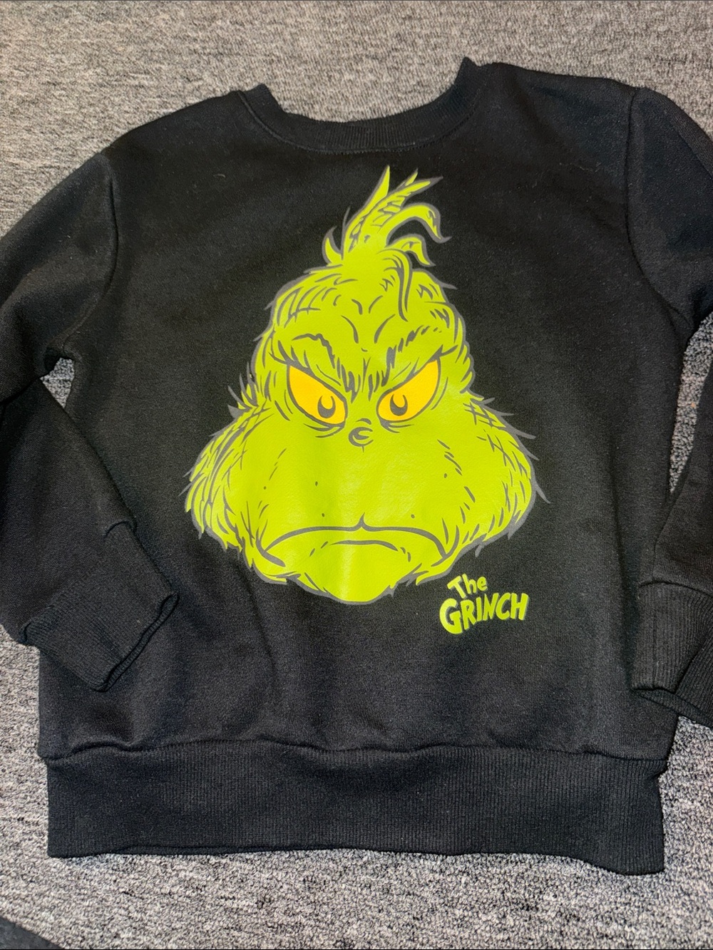 Black The Grinch Graphic Crewneck Sweater